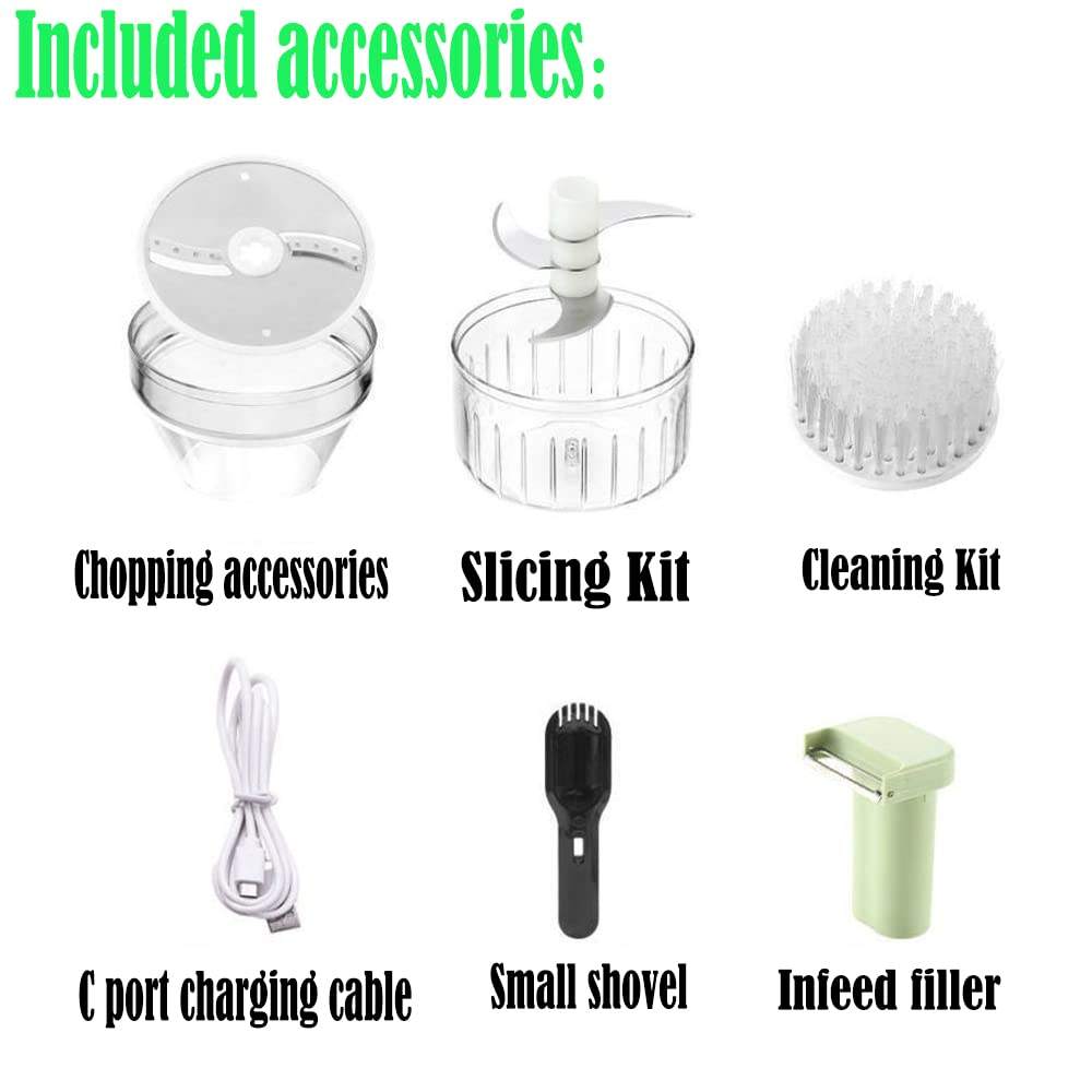 4 in 1 Portable Electric Vegetable Cutter Set