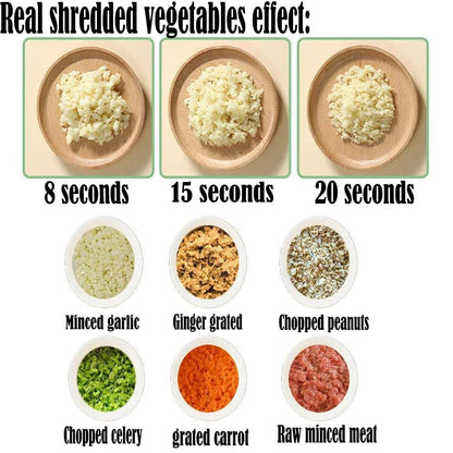 4 in 1 Portable Electric Vegetable Cutter Set