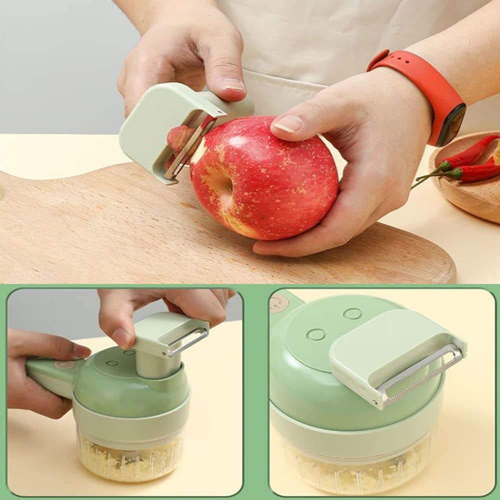 4 in 1 Portable Electric Vegetable Cutter Set