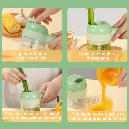 4 in 1 Portable Electric Vegetable Cutter Set