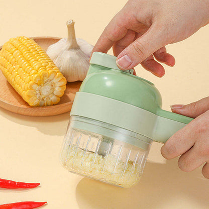 4 in 1 Portable Electric Vegetable Cutter Set